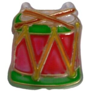 Flat Acrilic Toy Christmas Ornament Drum